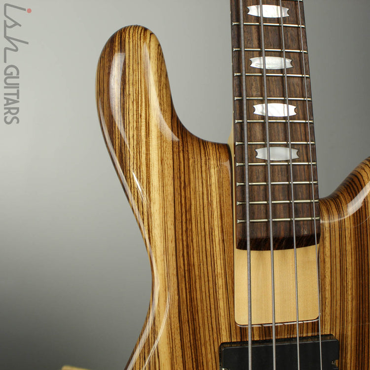 2008 Spector Euro Rebop4DLX Zebrawood – Ish Guitars