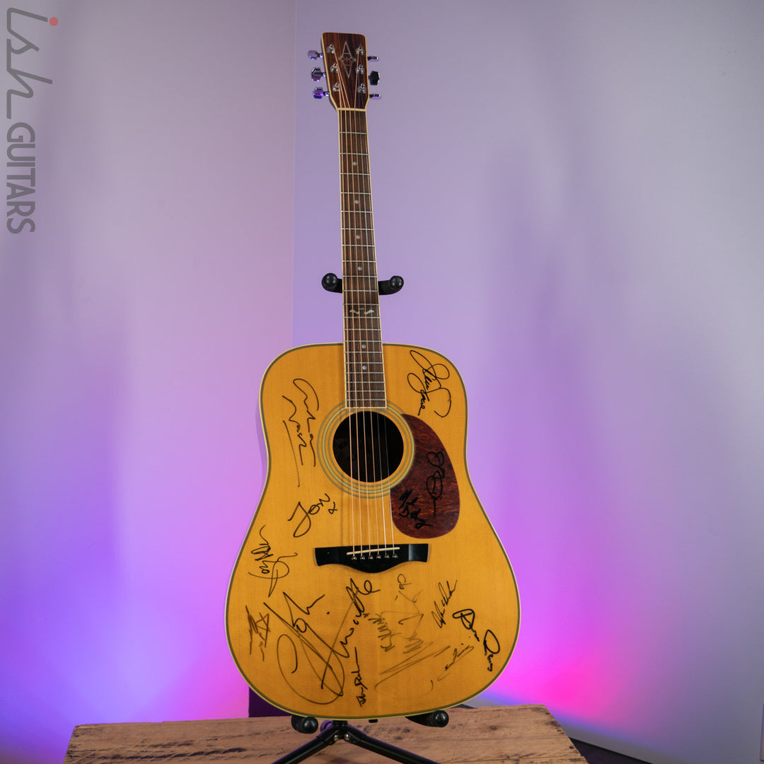 Early 1990s Alvarez 2560 Silver Anniversary Natural Signed by Crosby, Stills, &amp; Nash, Entwistle and more!
