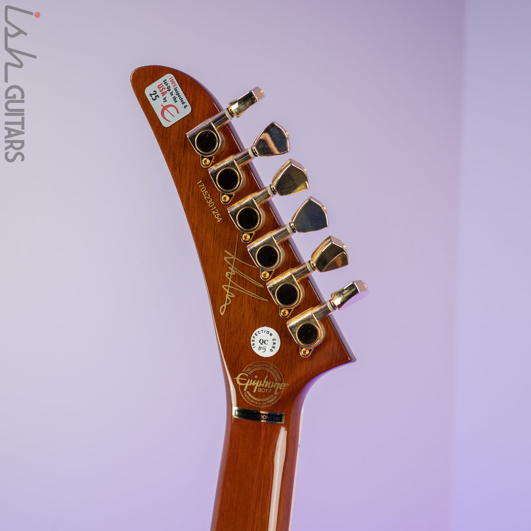 2017 Epiphone Explorer Artisan Lee Malia Signature Walnut