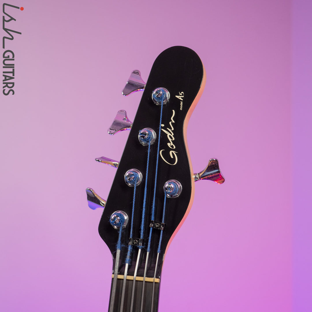 2000 Godin A5 Five-String Fretless Semi-Acoustic Bass