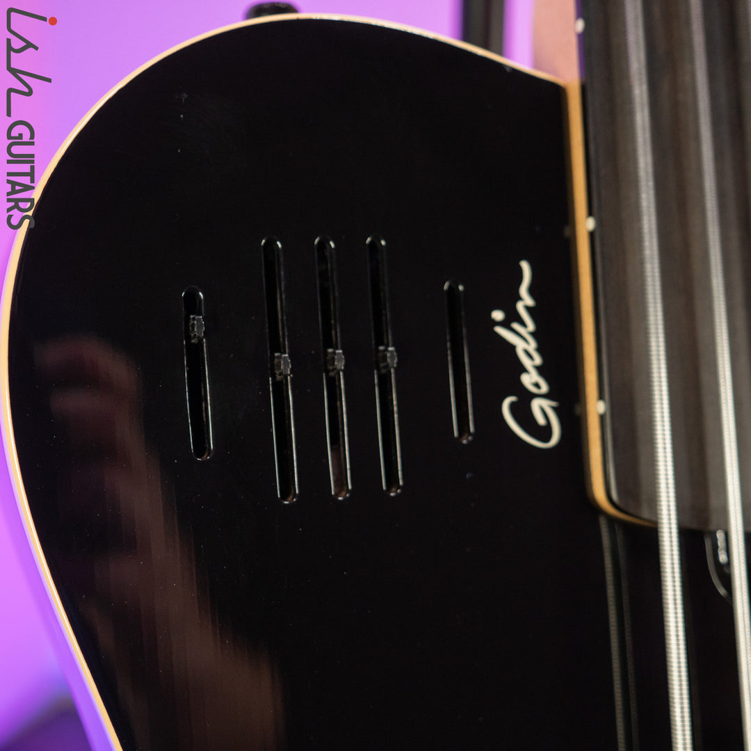 2000 Godin A5 Five-String Fretless Semi-Acoustic Bass