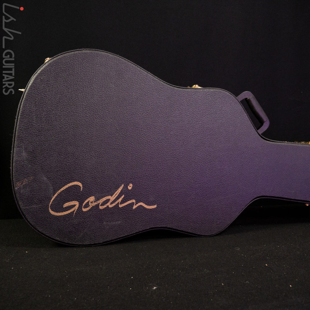 2000 Godin A5 Five-String Fretless Semi-Acoustic Bass