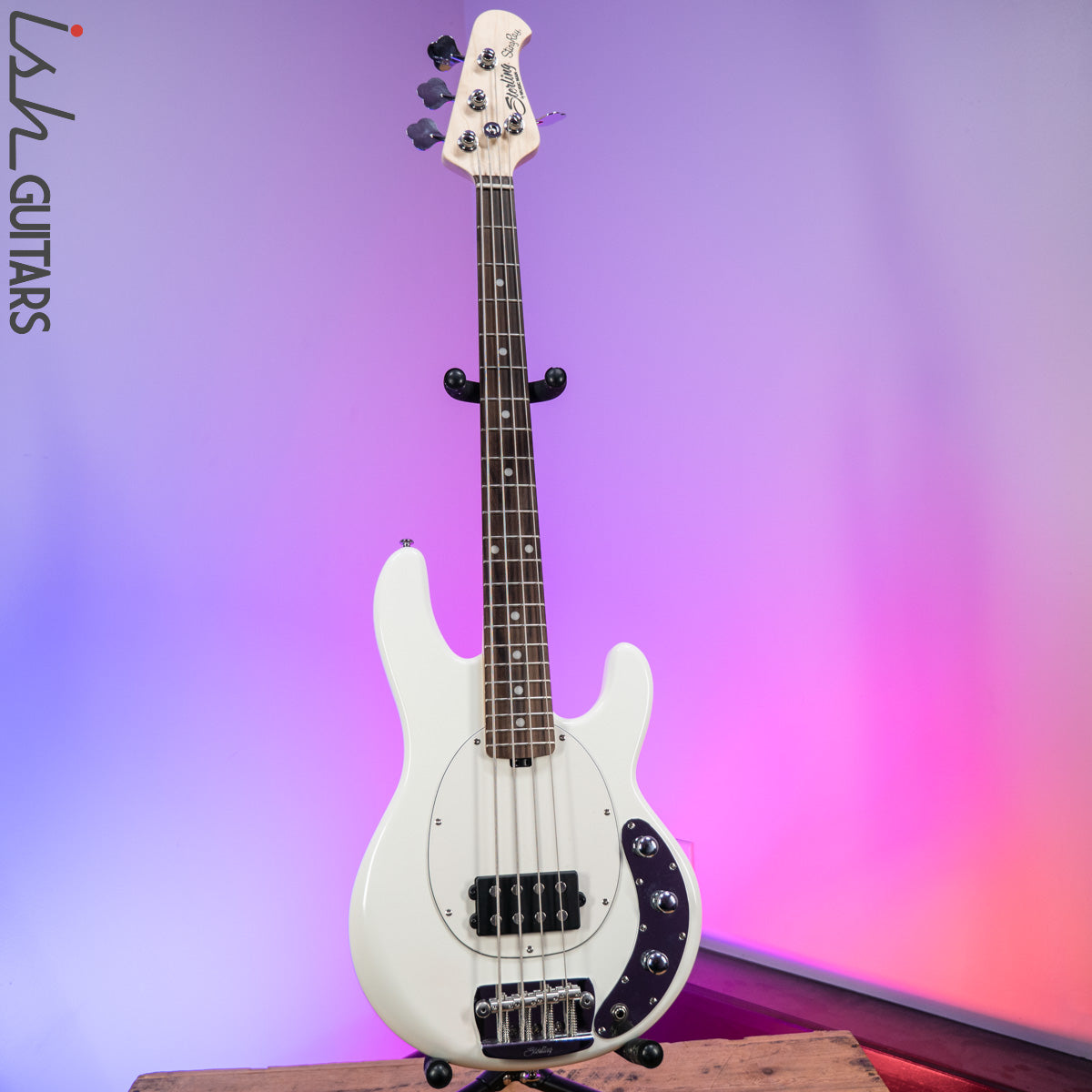 Sterling by Music Man StingRay Short Scale Olympic White – Ish Guitars