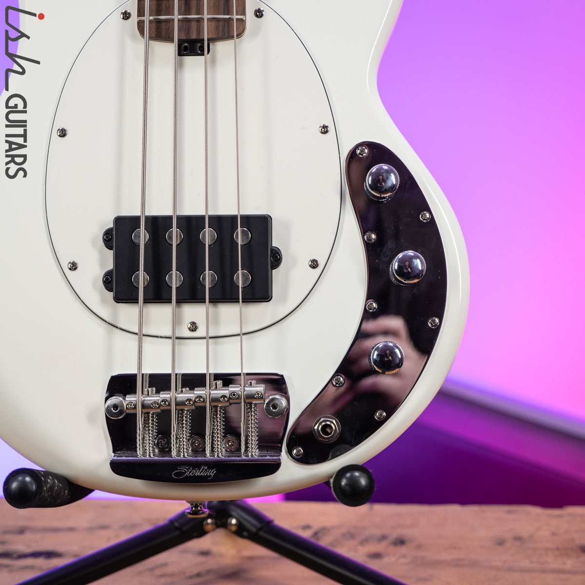 Sterling by Music Man StingRay Short Scale Olympic White – Ish Guitars