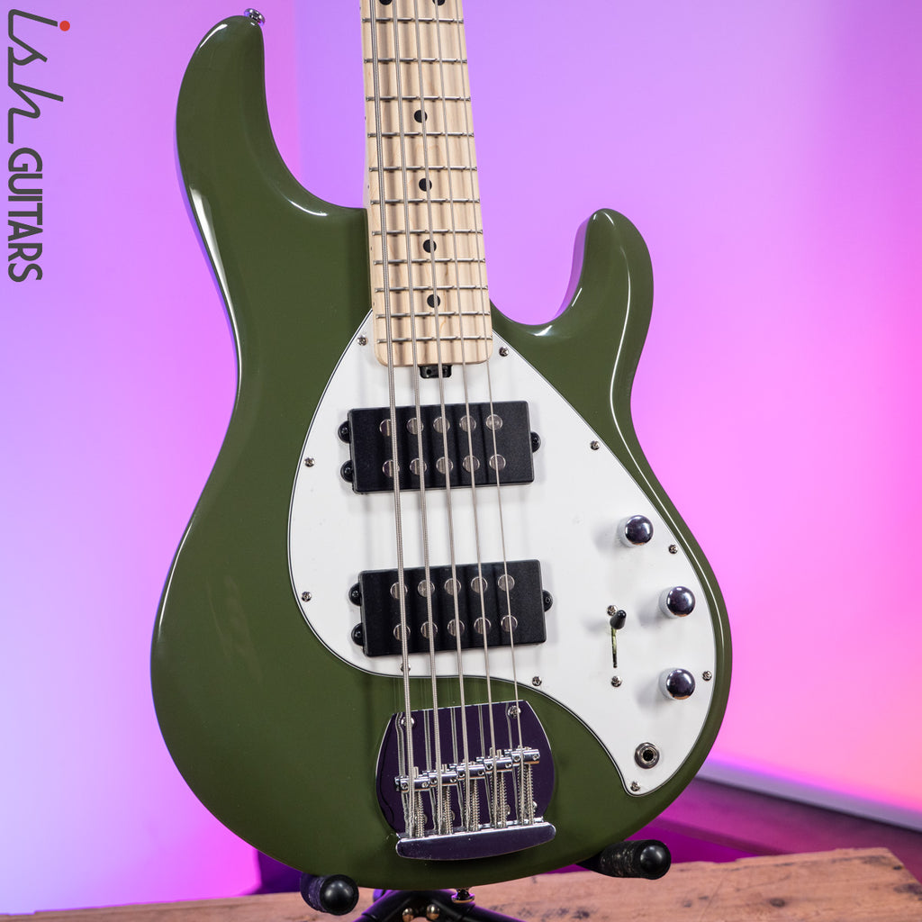Sterling by Music Man StingRay 5 HH Sub Series Olive Green – Ish
