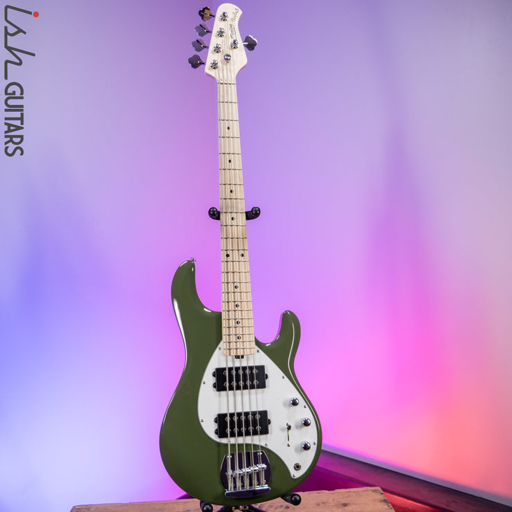 Sterling by Music Man StingRay 5 HH Sub Series Olive Green