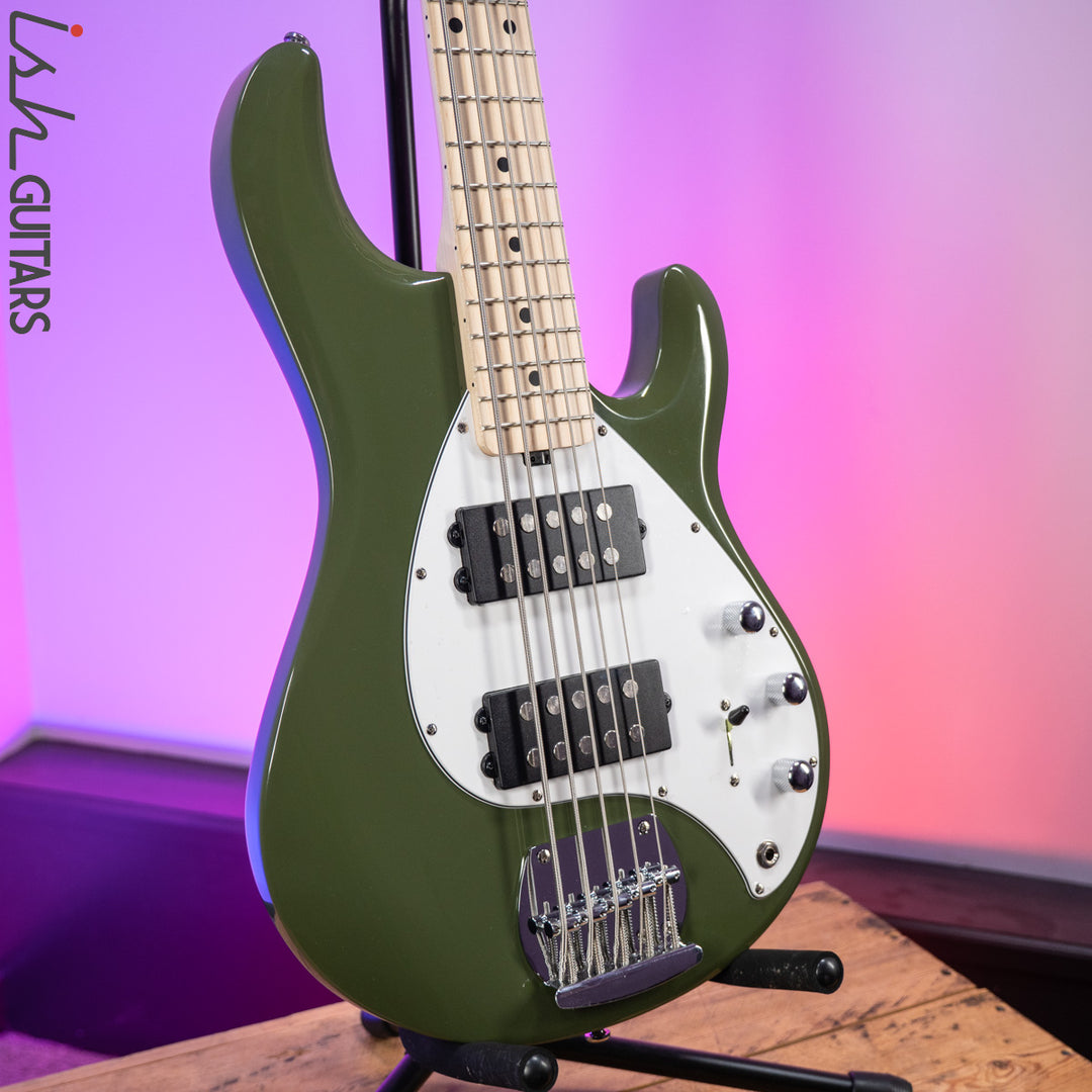 Sterling by Music Man StingRay 5 HH Sub Series Olive Green
