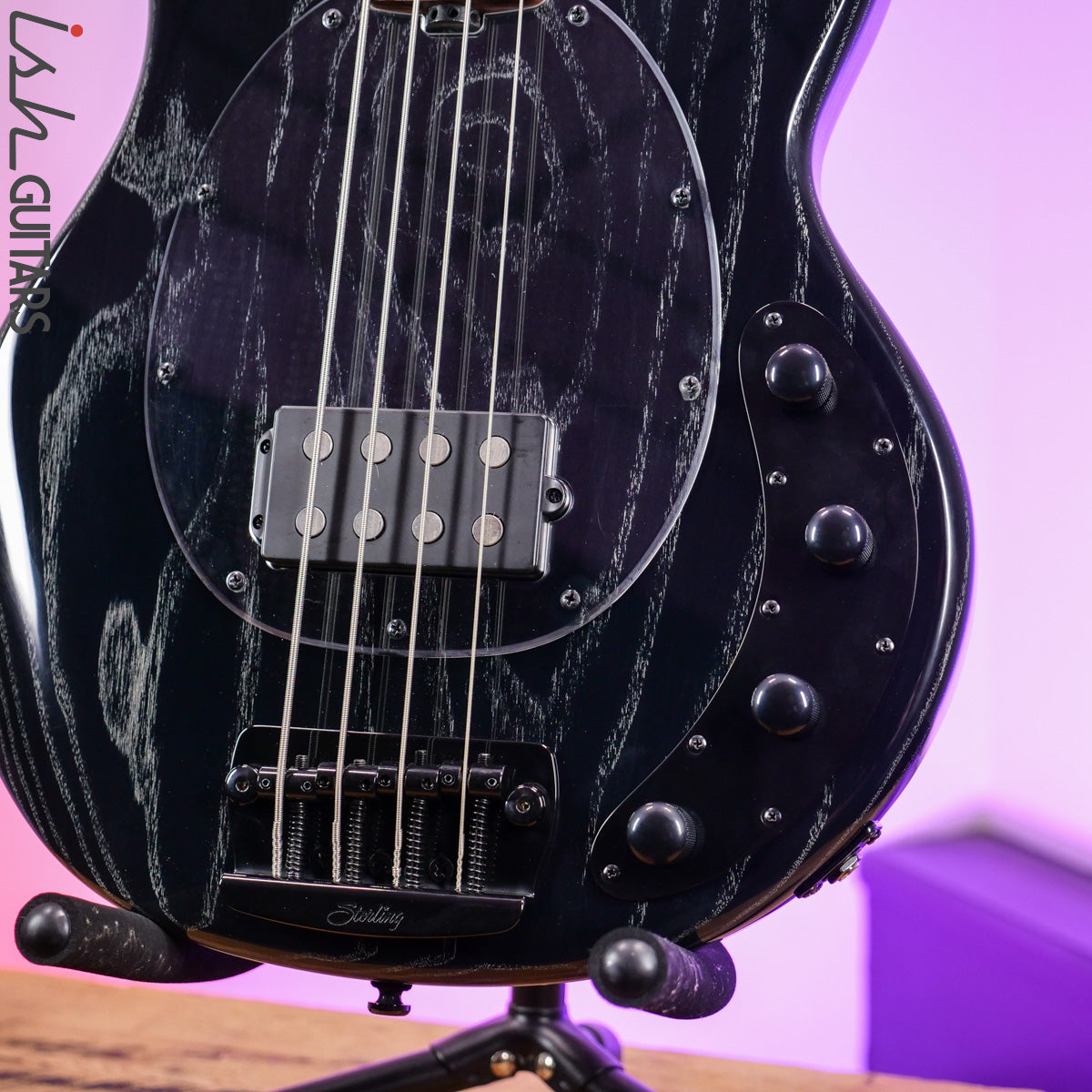 Sterling by Music Man StingRay Ray34 Ash Black – Ish Guitars