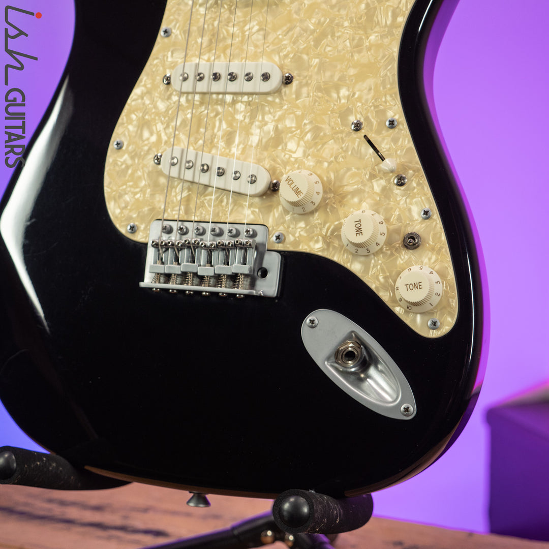 Aria STG Series Strat Black Perloid Pickguard