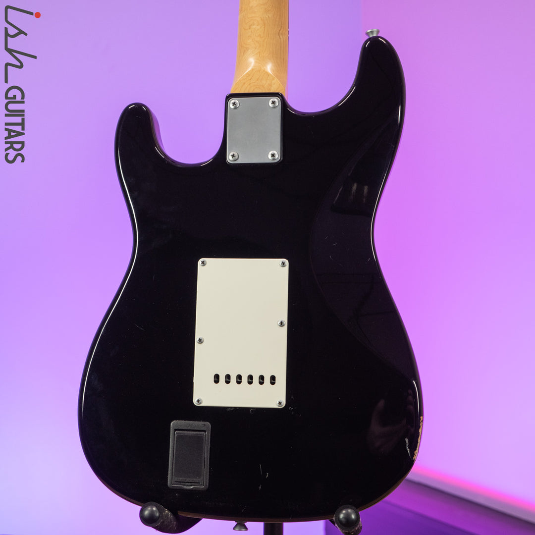 Aria STG Series Strat Black Perloid Pickguard