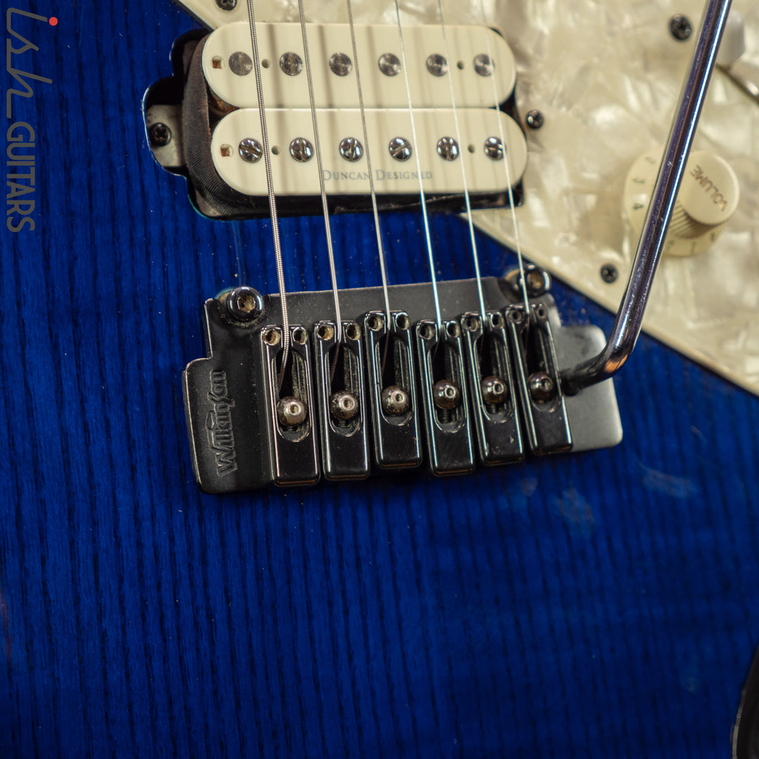 Aria Pro II Fullerton Strat HSS Dark Translucent Blue