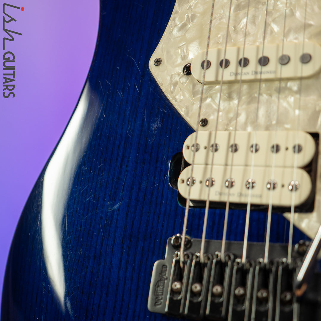 Aria Pro II Fullerton Strat HSS Dark Translucent Blue