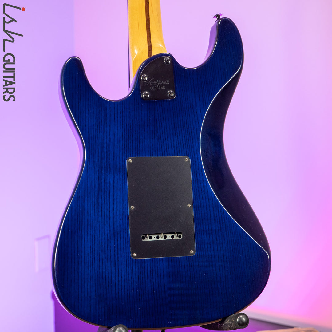 Aria Pro II Fullerton Strat HSS Dark Translucent Blue