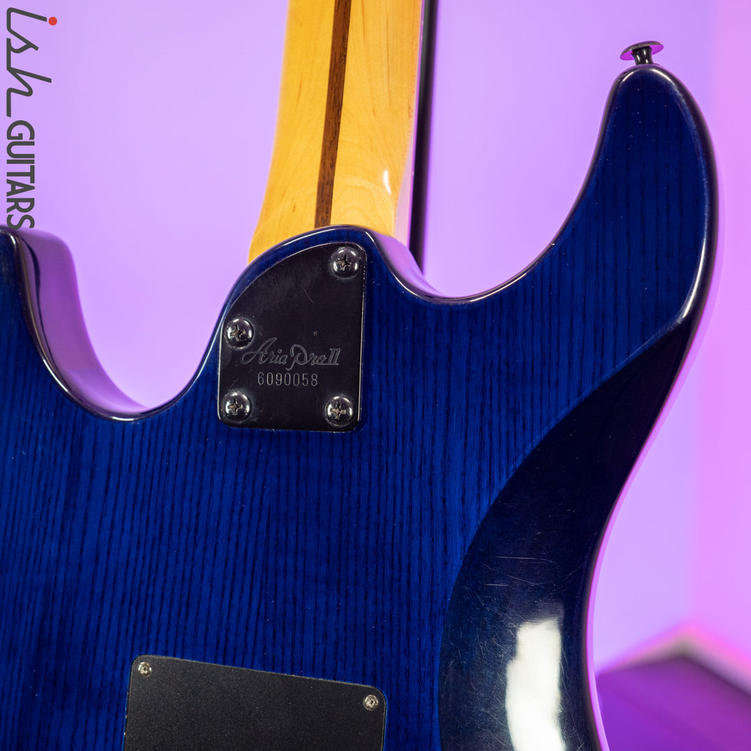 Aria Pro II Fullerton Strat HSS Dark Translucent Blue