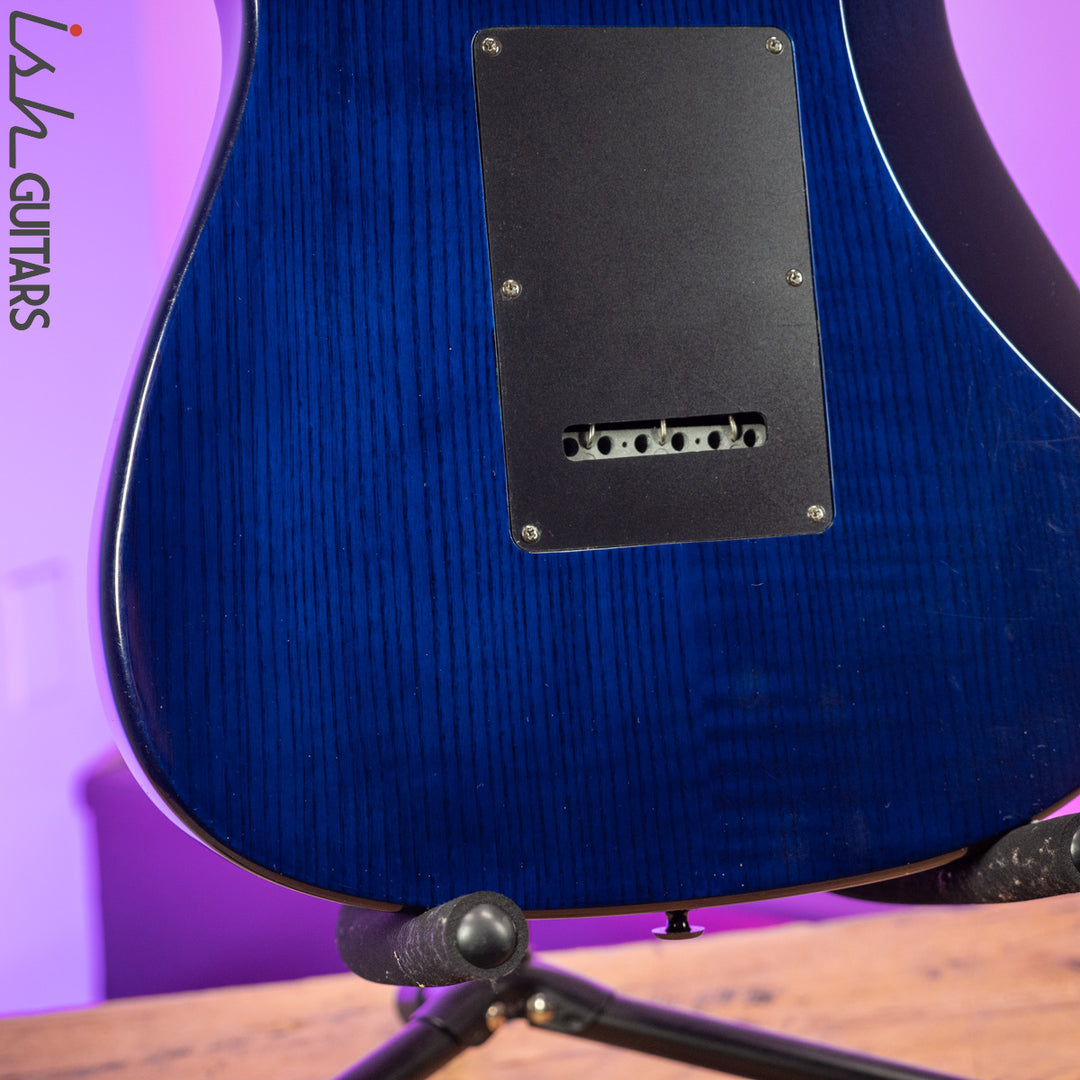 Aria Pro II Fullerton Strat HSS Dark Translucent Blue