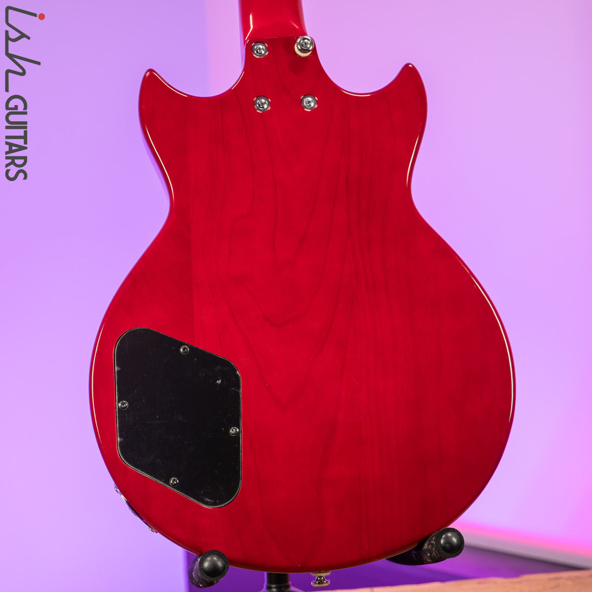 Aria Pro II PE Series Double Cutaway P90 Pickups Translucent Red