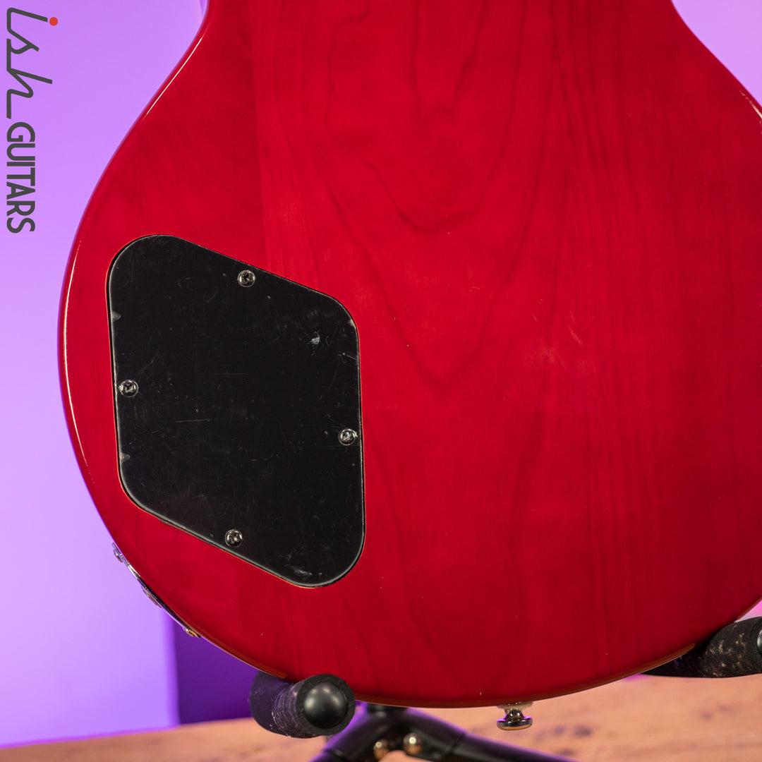Aria Pro II PE Series Double Cutaway P90 Pickups Translucent Red