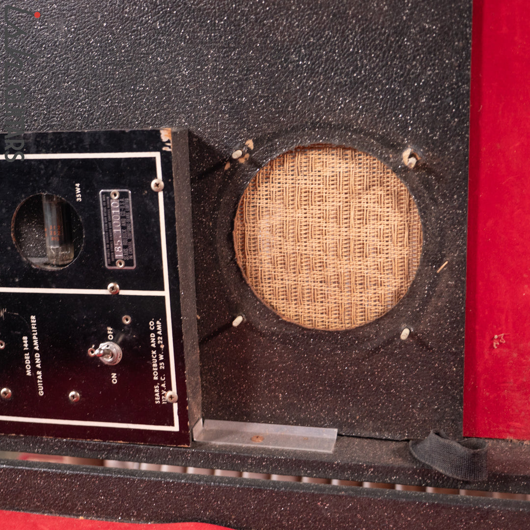 1960s Sears Silvertone Model 1448 Guitar and Amplifier Case