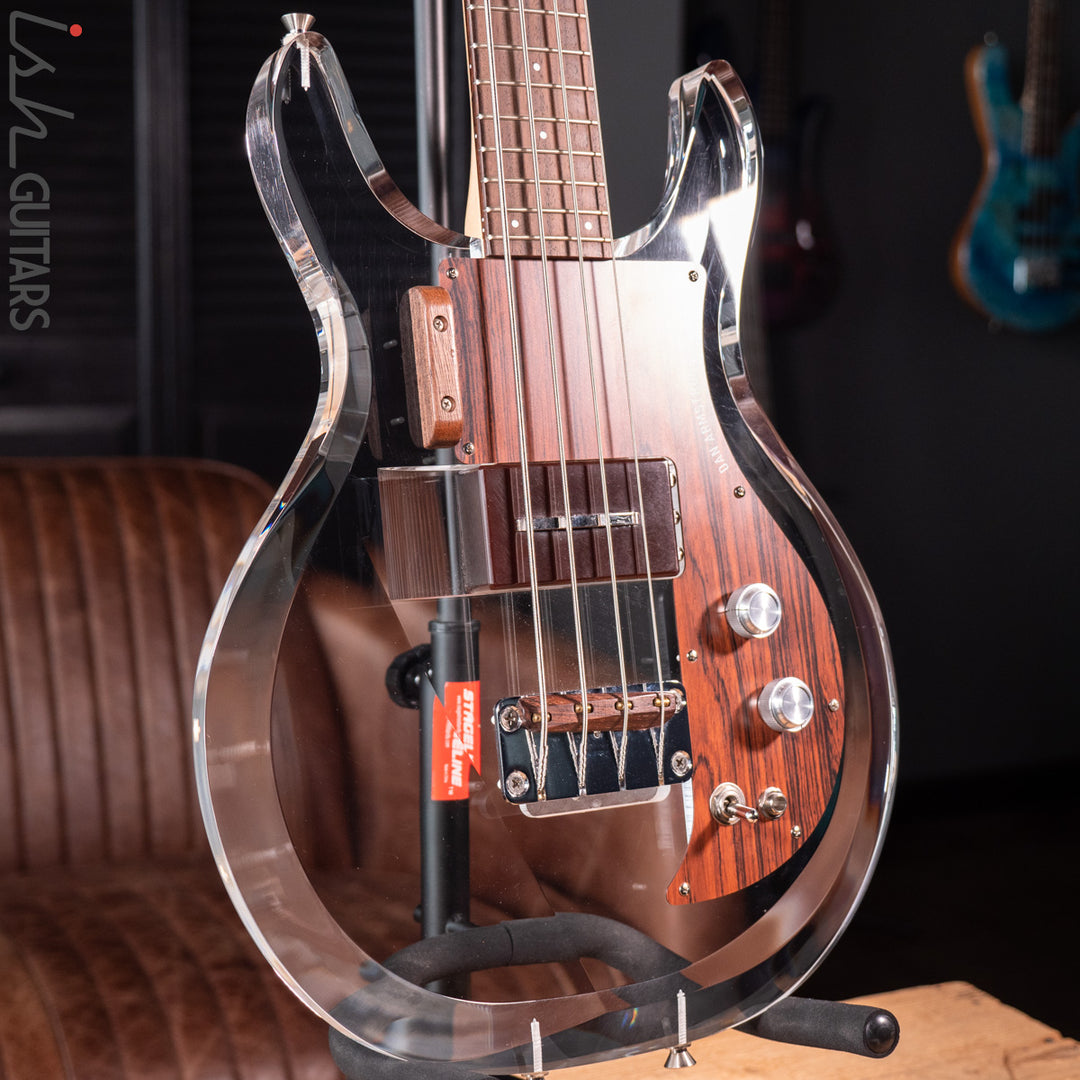 1998 Dan Armstrong Ampeg Lucite Bass Clear Reissue MIJ