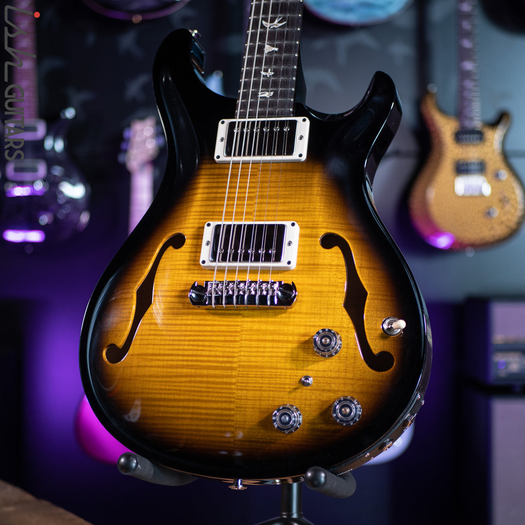 PRS Hollowbody II w/ Piezo Custom Color Amber Smokewrap