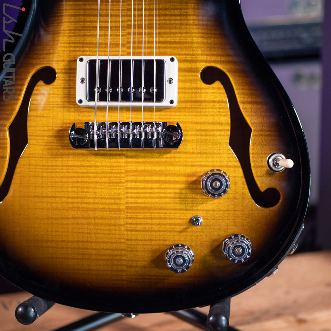 PRS Hollowbody II w/ Piezo Custom Color Amber Smokewrap