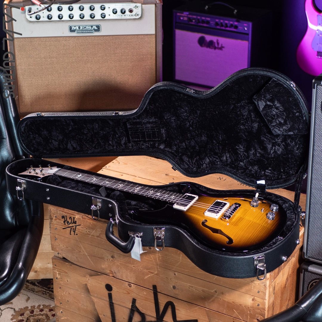 PRS Hollowbody II w/ Piezo Custom Color Amber Smokewrap