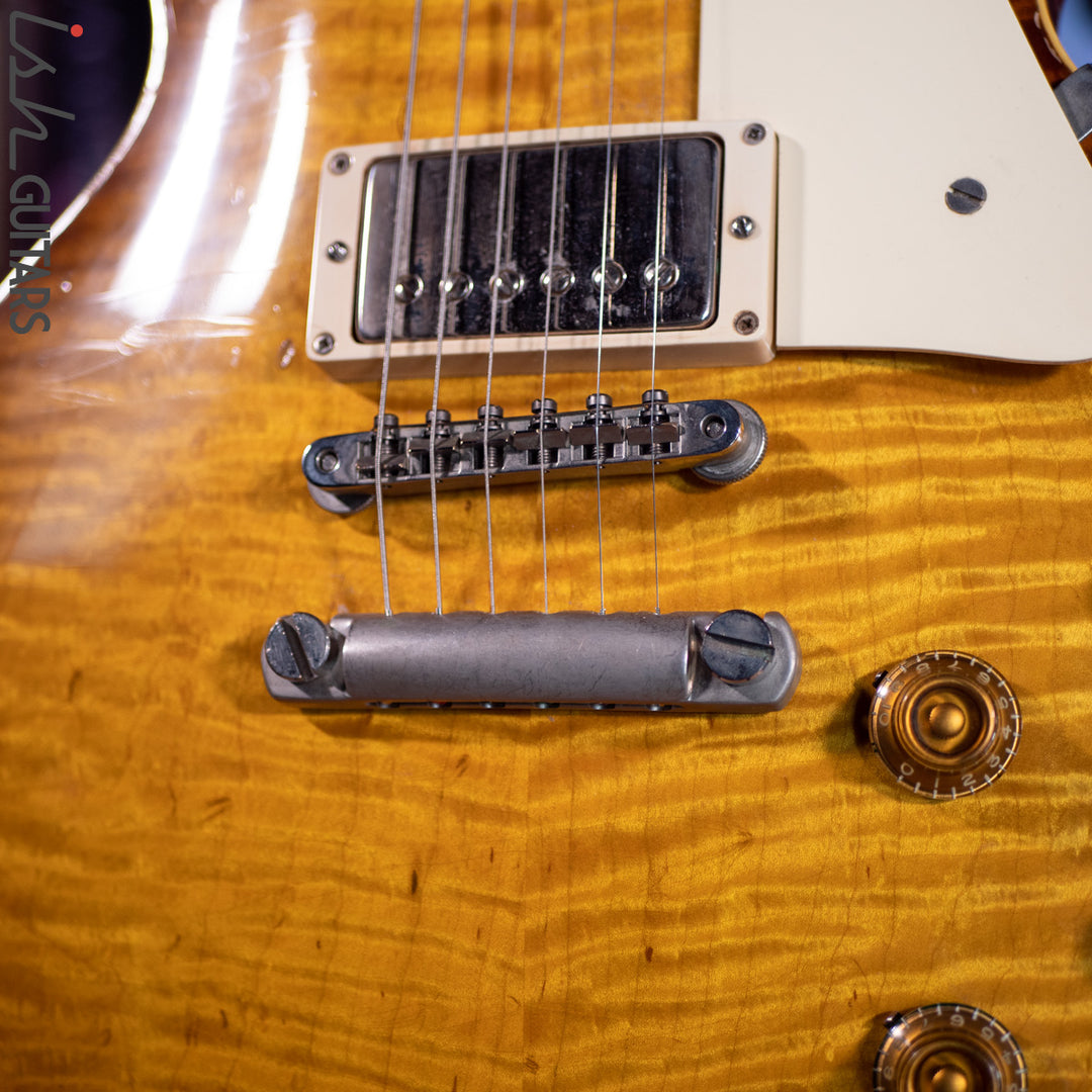 1990s Max Burst "Gibson" Les Paul Lemon Burst Double White PAF