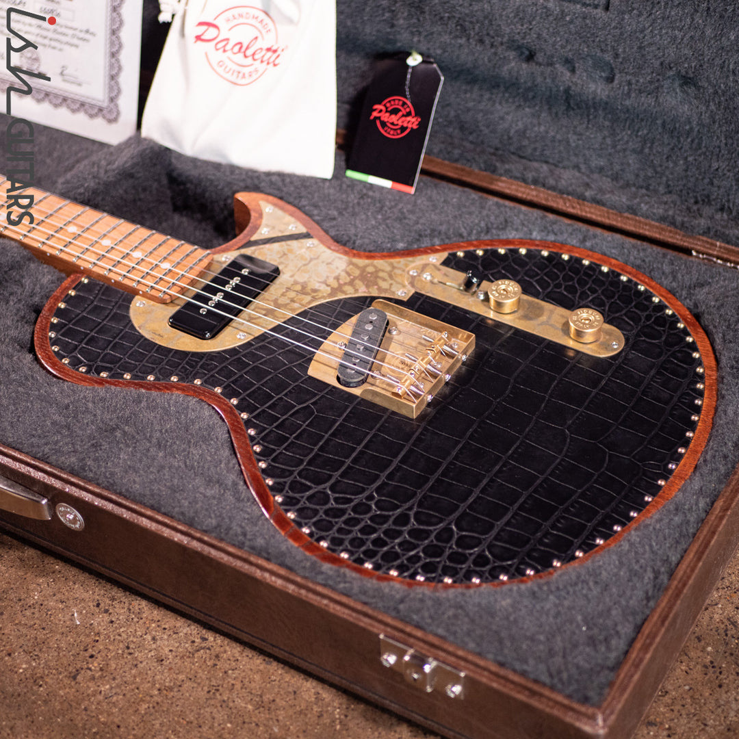 2021 Paoletti Richard Fortus Signature Black Leather Top Jr (PWHBJ01RF)