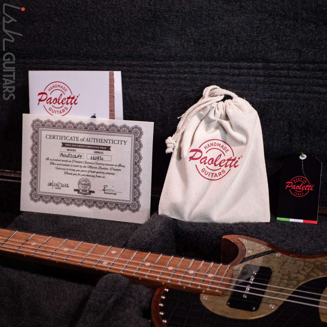2021 Paoletti Richard Fortus Signature Black Leather Top Jr (PWHBJ01RF)