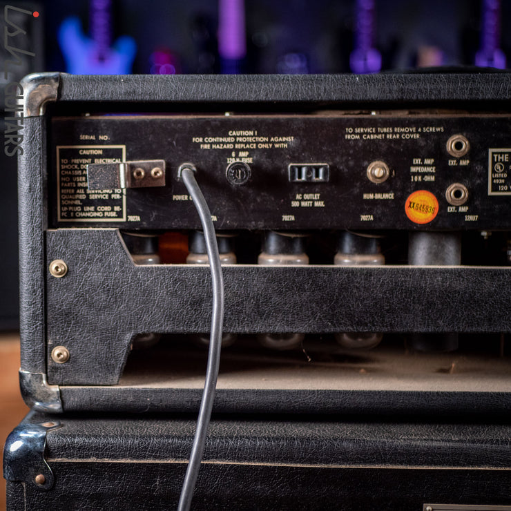 Early 1970s Ampeg V-4 Guitar/Bass Amplifier Head and Cabinet w/ Reverb