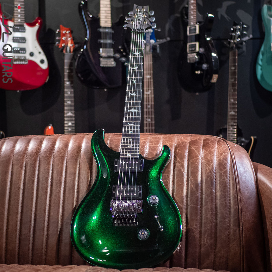 2021 PRS Custom 24 Floyd Rose Custom Color Emerald Green Metallic