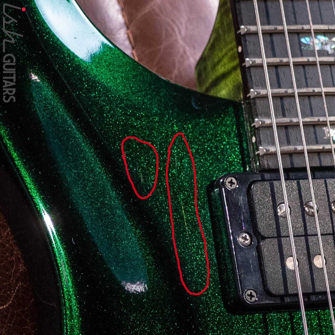 2021 PRS Custom 24 Floyd Rose Custom Color Emerald Green Metallic