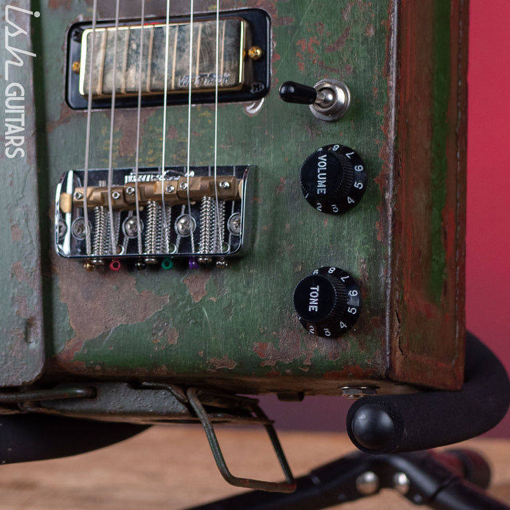 Howlin’ Rooster Ammo Box Short Scale Guitar Army Green