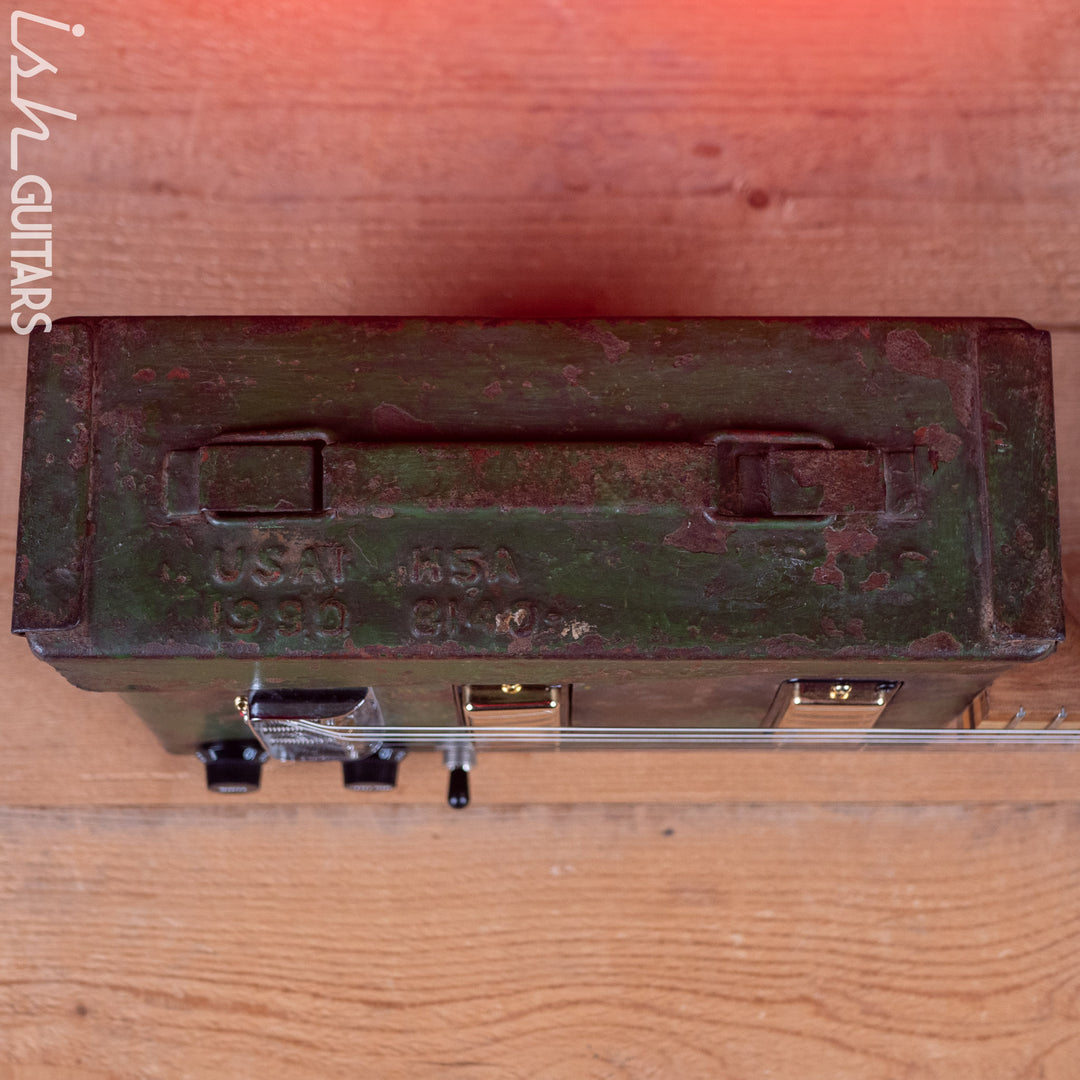 Howlin’ Rooster Ammo Box Short Scale Guitar Army Green