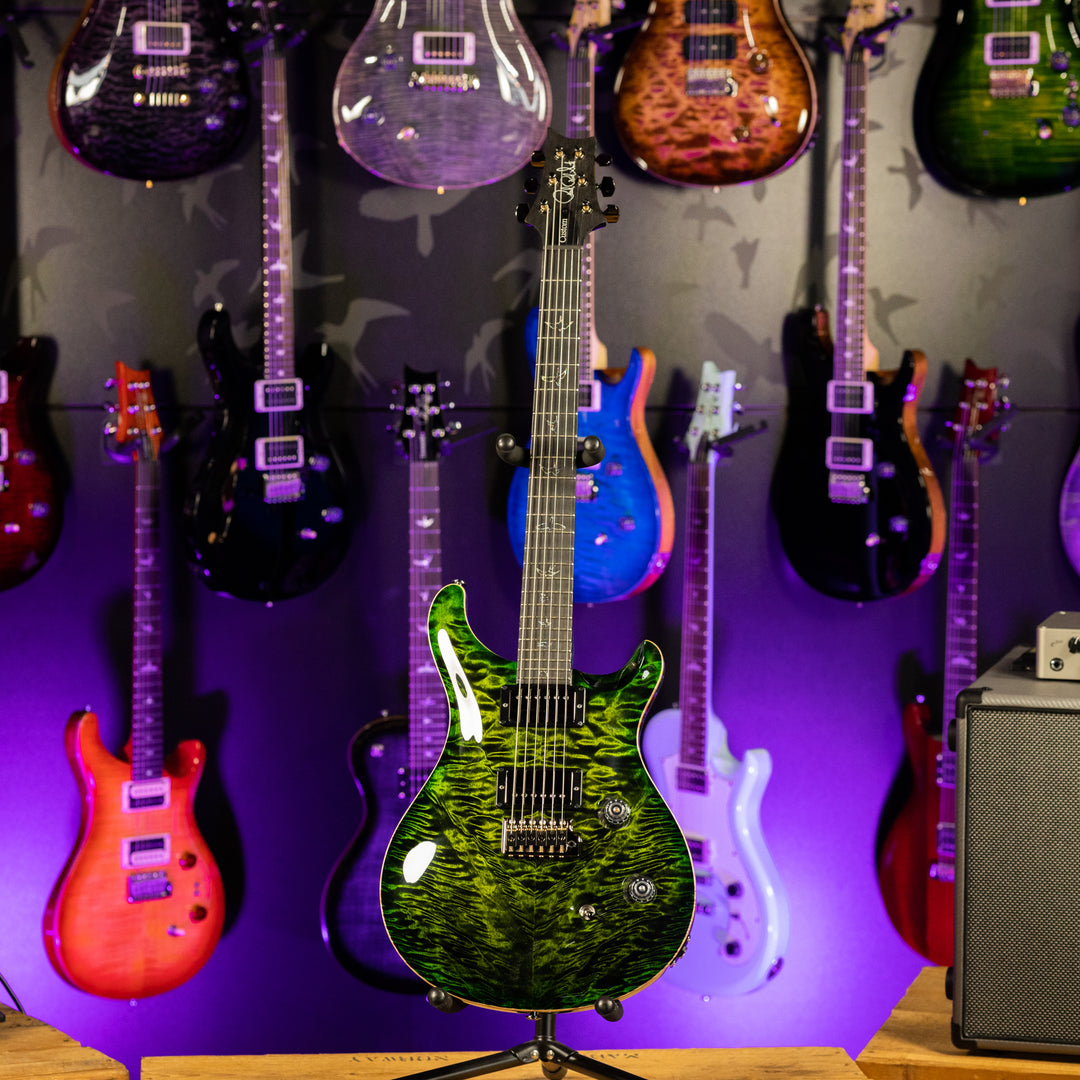 PRS Wood Library Custom 24 Jade w/ Green Burst 10 Top Quilt