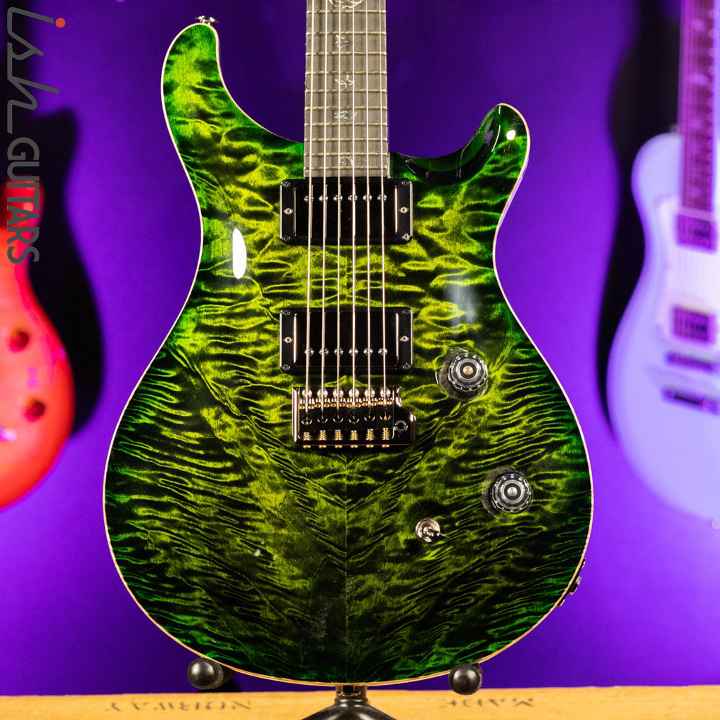 PRS Wood Library Custom 24 Jade w/ Green Burst 10 Top Quilt