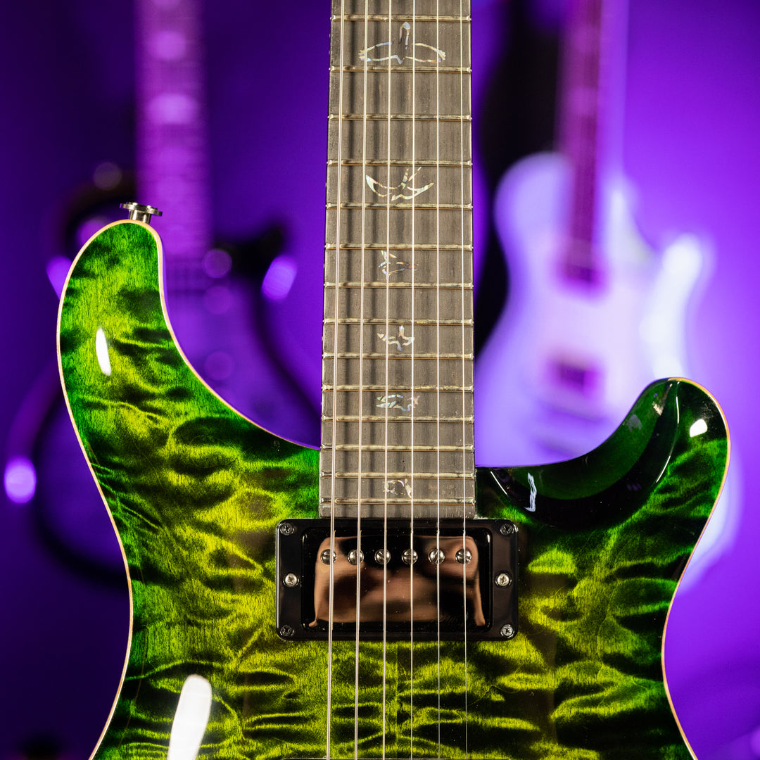PRS Wood Library Custom 24 Jade w/ Green Burst 10 Top Quilt
