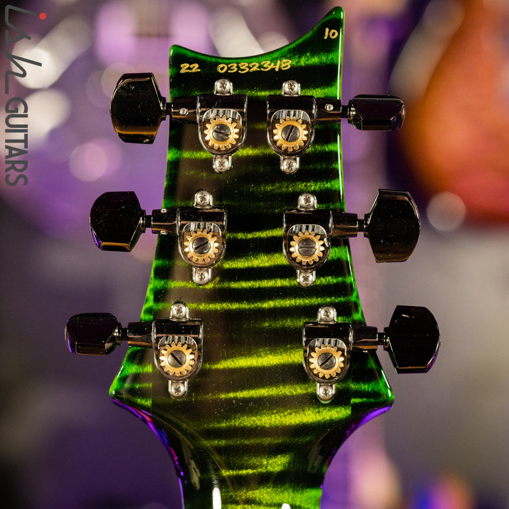 PRS Wood Library Custom 24 Jade w/ Green Burst 10 Top Quilt