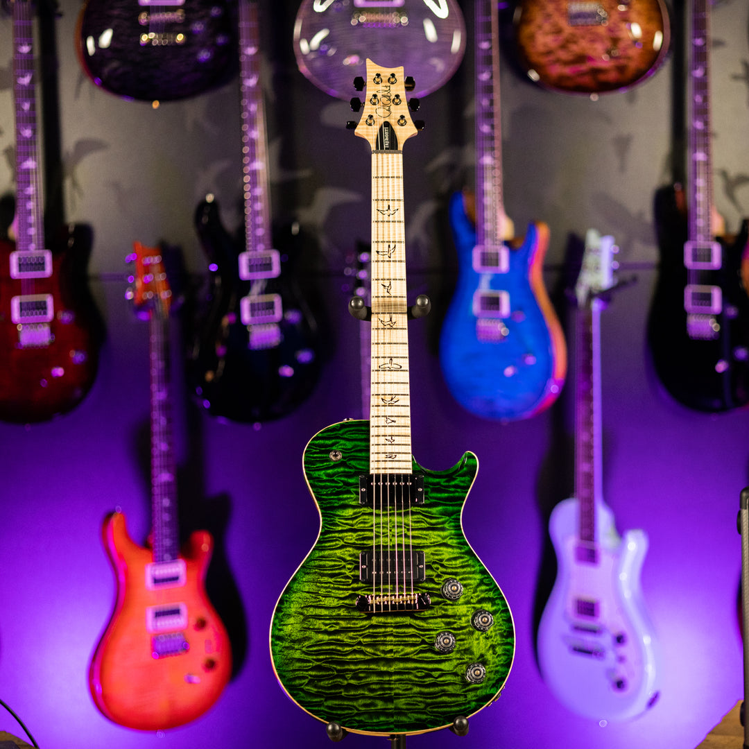 PRS Tremonti Wood Library 10 Top Quilt Jade w/ Green Burst