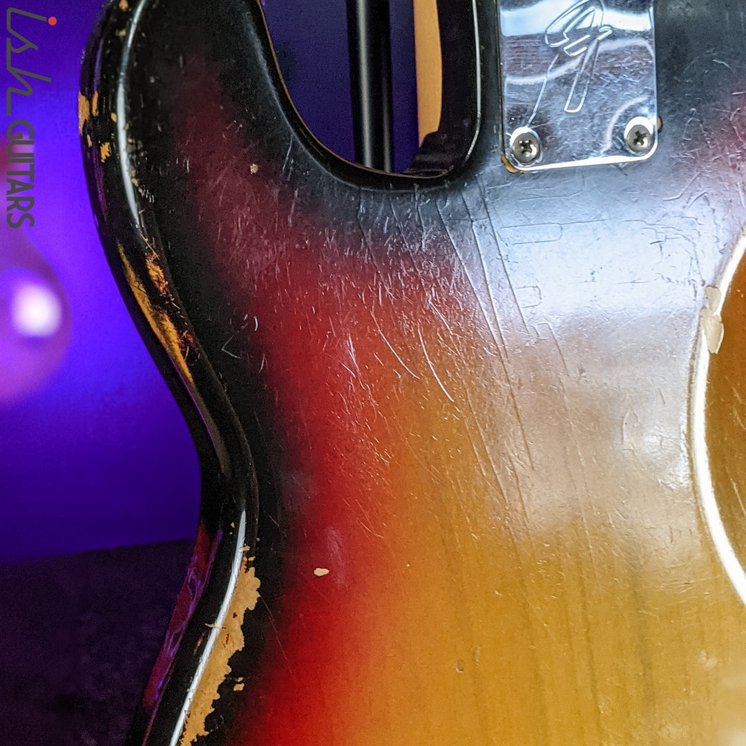 1973-74 Fender Precision Bass Sunburst w/ New Fender USA Neck