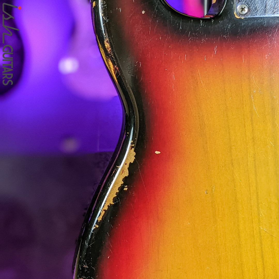 1973-74 Fender Precision Bass Sunburst w/ New Fender USA Neck