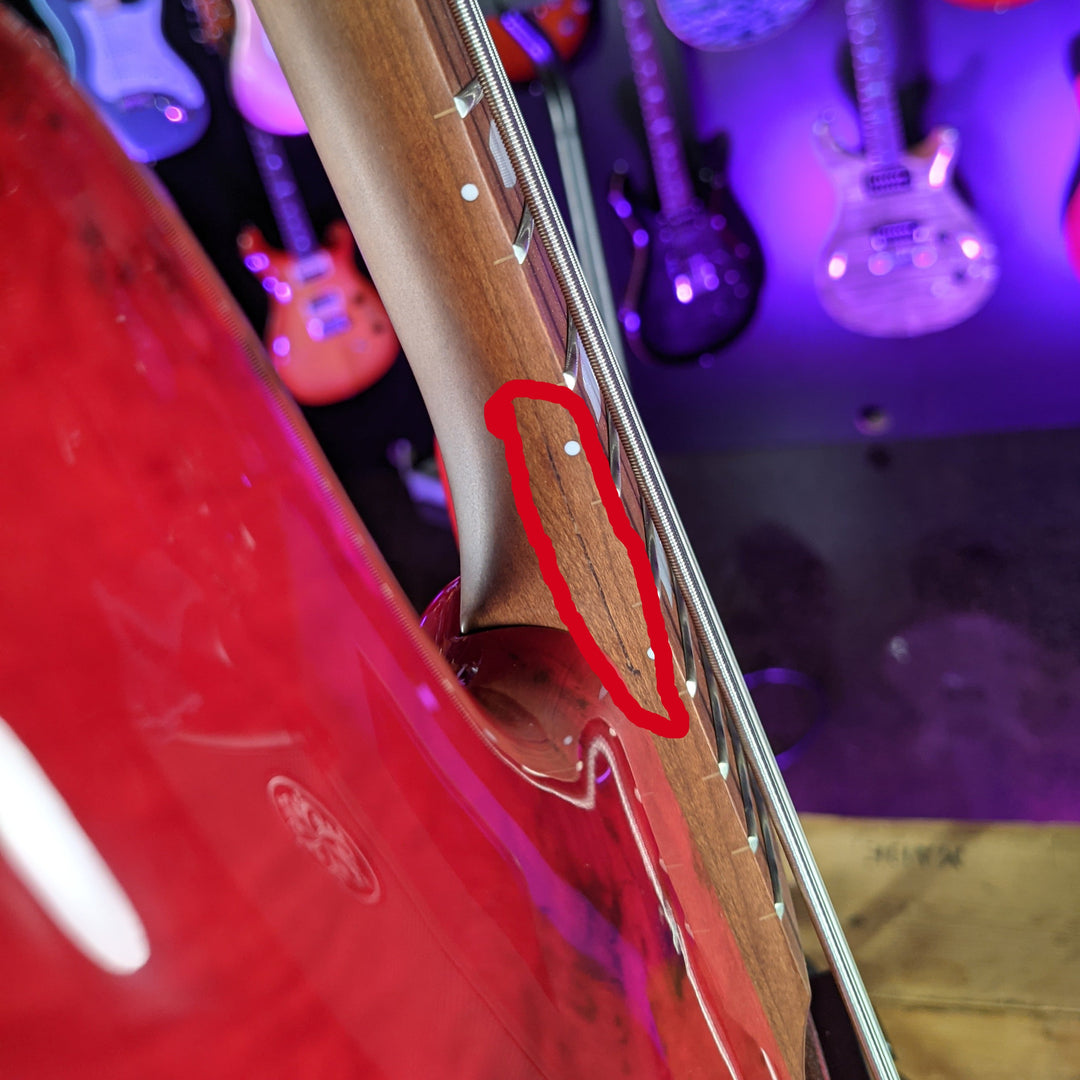 Spector Eurobolt 4 Inferno Red Gloss Poplar Burl Bass Guitar B-STOCK