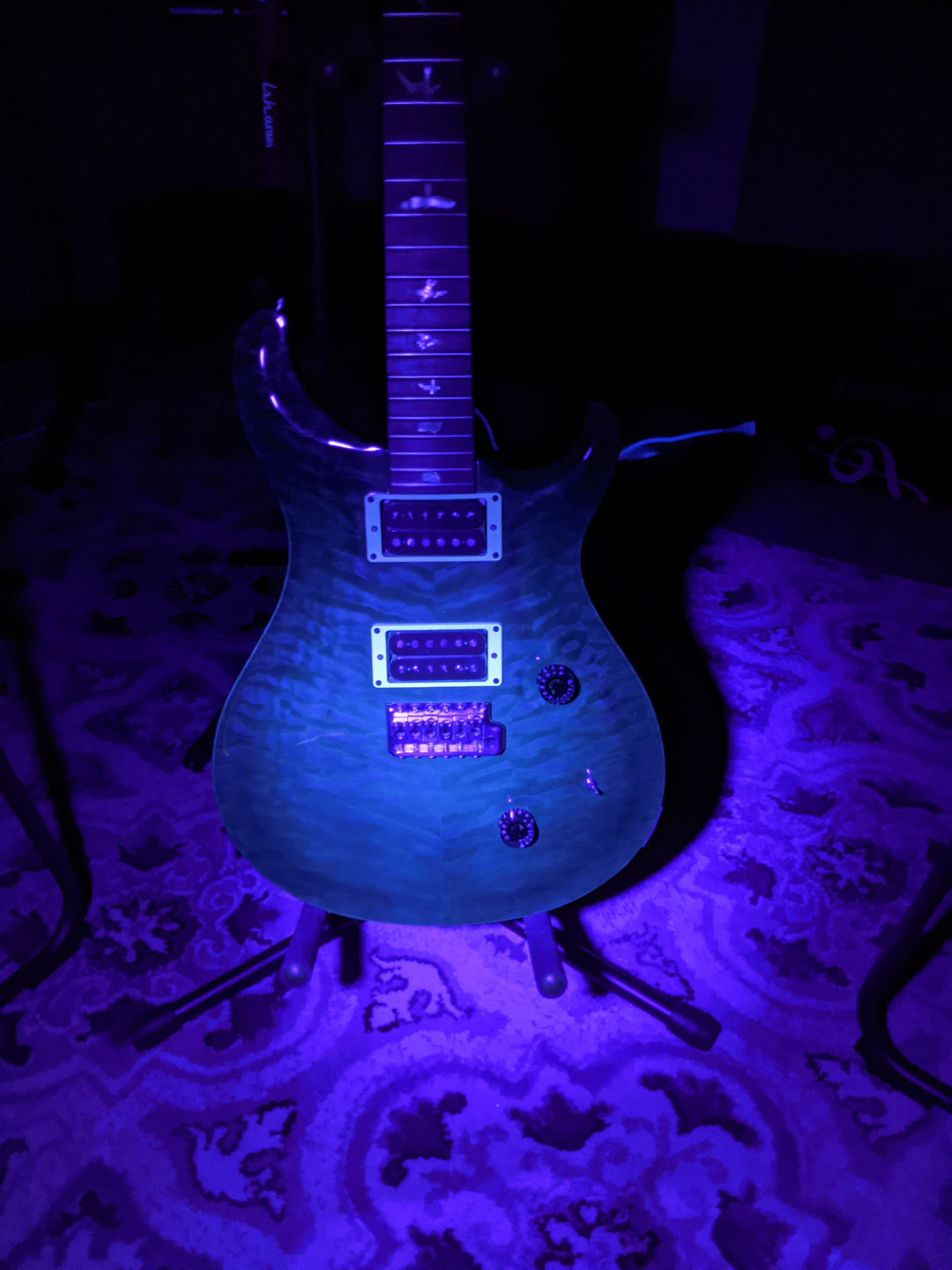1988 PRS Custom 24 Signature Quilted Maple Whale Blue 