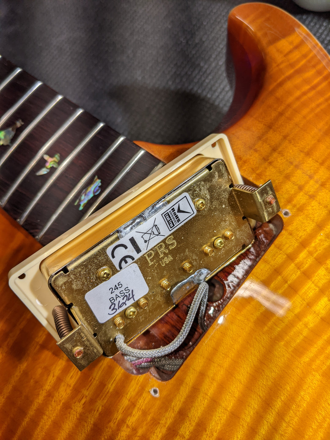 2013 PRS SC 245 Artist McCarty Sunburst Brazilian RW Fretboard