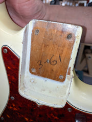 1961 Fender Jazz Bass Refin Stacked Knobs Olympic White