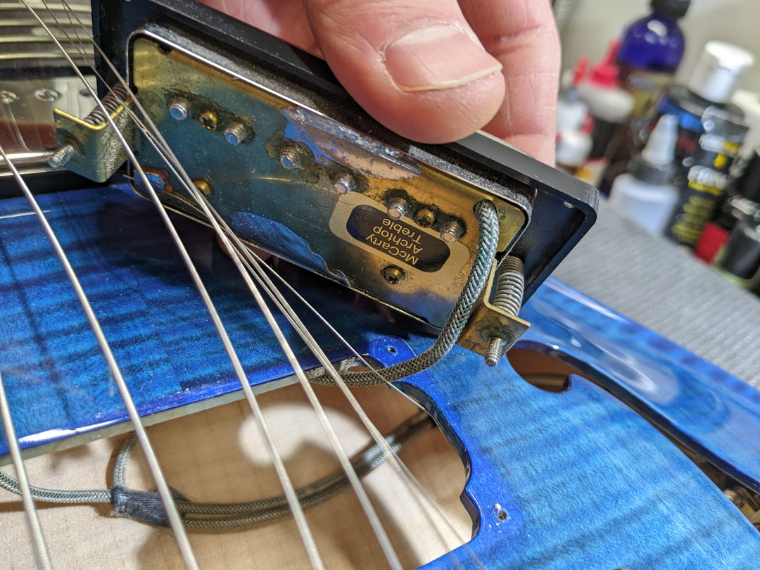 2003 PRS McCarty Hollowbody II Whale Blue 10 Top