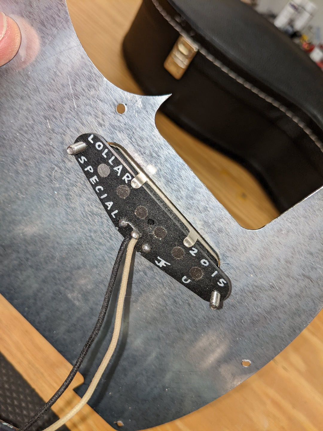 2015 Palir Pinstripe Titan Tele Aged Black/Kelly Green