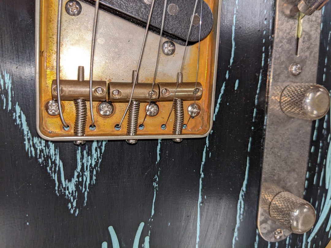 2015 Palir Pinstripe Titan Tele Aged Black/Kelly Green