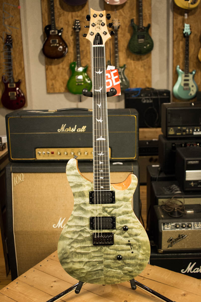 Paul Reed Smith PRS Mark Holcomb SE Quilted Maple Trampas Green Ish Guitars Exclusive (DEMO VIDEO)