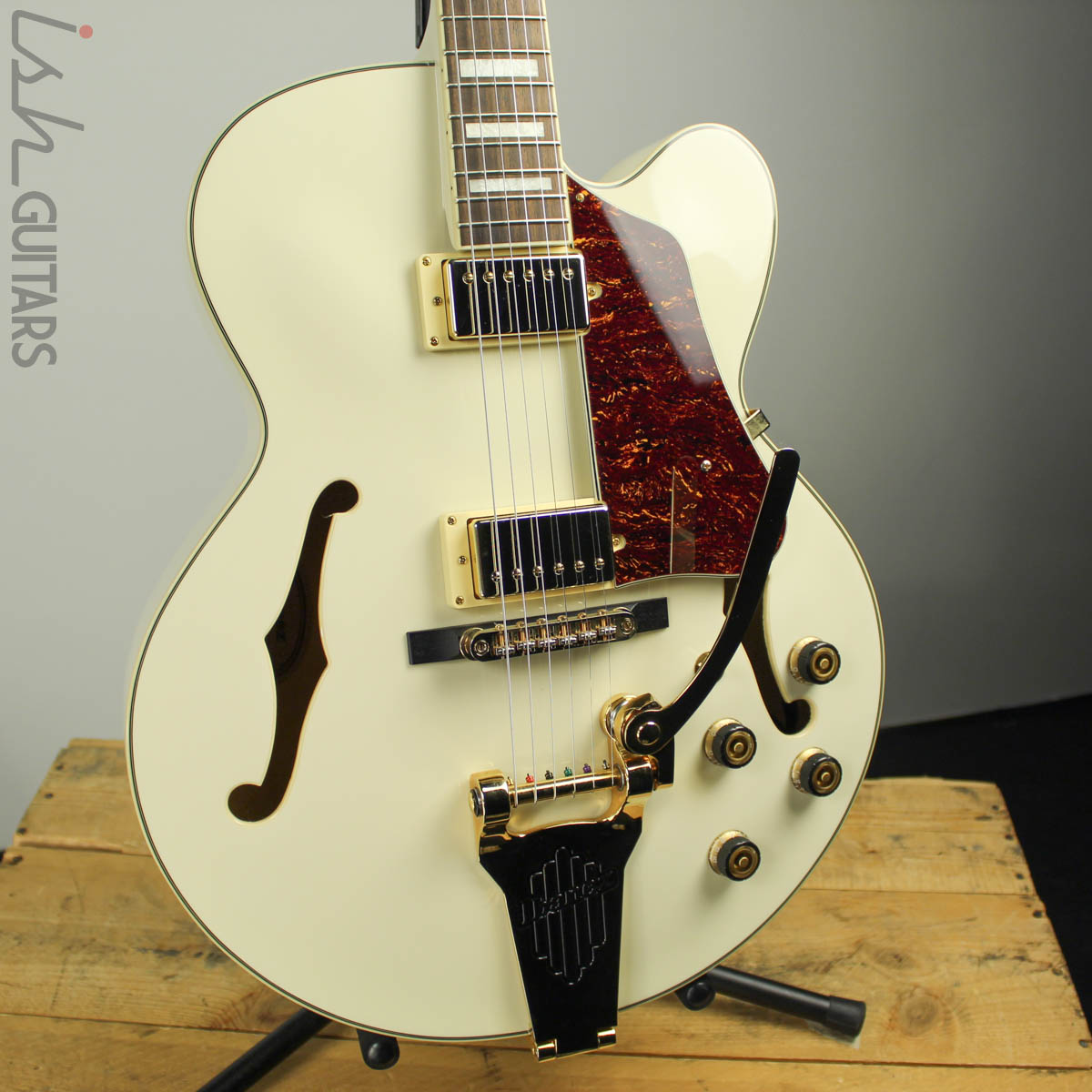 ivoryデザインサンプル 2015 Ibanez Artcore AF75TDG Hollowbody Ivory w/ Hardcase – Ish Guitars